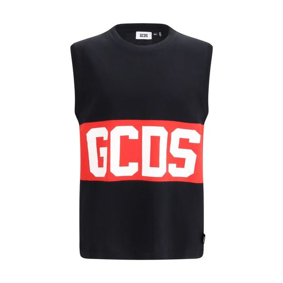 Gcds Men Sleeveless T-Shirt With Logo Band